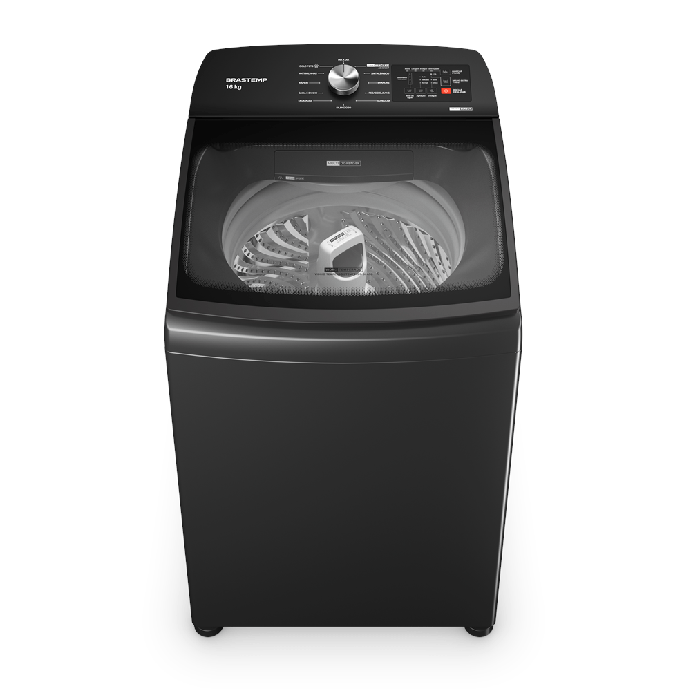 Máquina De Lavar Brastemp 16kg Cinza Platinum Com Tecnologia Flex Wash E Ciclo Tira Manchas Advanced - Bwy16a9 220v