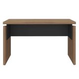 Mesa Para Escritório Home Office 145cm Corp A06 Nogal/preto - Mpozenato