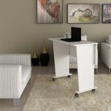 Mesa Para Escritório Com Rodizio Branco