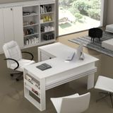 Mesa Para Escritório Angular Branco