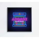 Quadro Arcade Medidas 40x40 Cm Impressão Vidro Acrílico