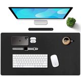 Kit Gamer Mousepad Grande 120x60cm Couro + Suporte Fone