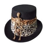 Chapéu Cartola El Brujo Voodoo Preto Halloween
