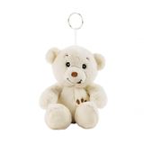 Chaveiro Urso Branco 15cm - Pelúcia