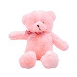 Ursinho Rosa Com Laço 43cm Urso Bichinho De Pelúcia