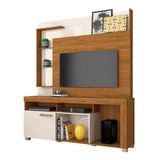 Estante Home Theater Ícaro Para Tv Até 50 Polegadas Naturale E Off White - Madetec