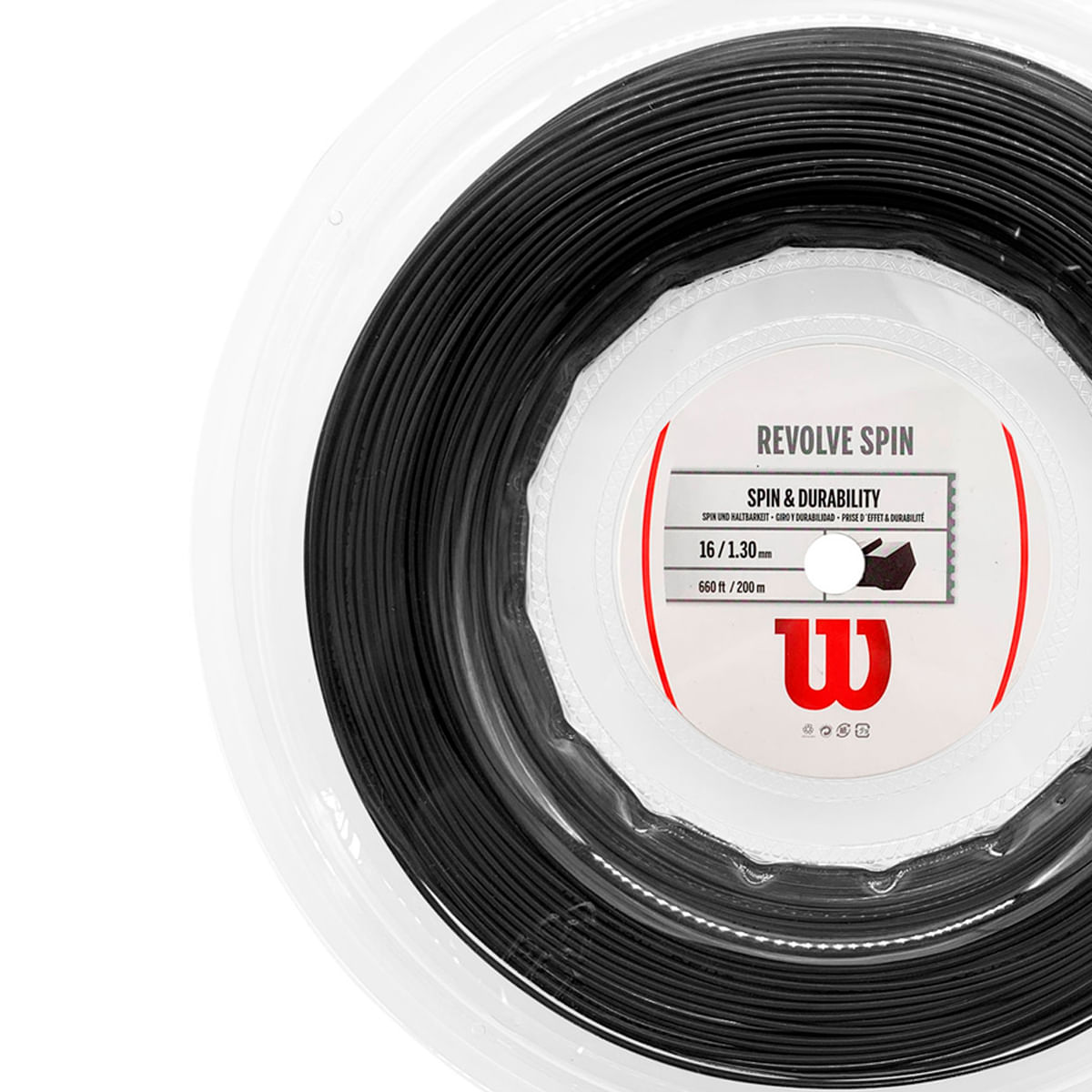 Corda Da Tennis Wilson Revolve Spin 200m - Per Potenza E Rotazione - Foto 4