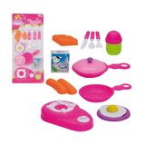 Kit Brinquedo Chefe De Cozinha Brincando De Casinha 11 Pçs