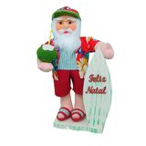 Boneco Natal Papai Noel Surfista Natalino 50cm