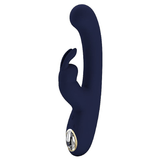 Vibrador Rabbit Lamar Pretty Love Estimulador De Clitóris E Ponto G Em Silicone 22cm X 4cm Recarregável Azul Marinho