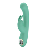 Vibrador Rabbit Lamar Pretty Love Estimulador De Clitóris E Ponto G Em Silicone 22cm X 4cm Recarregável Verde Água