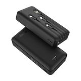 Power Bank 20000mah 1hora Bateria Portátil Gar159n Preto