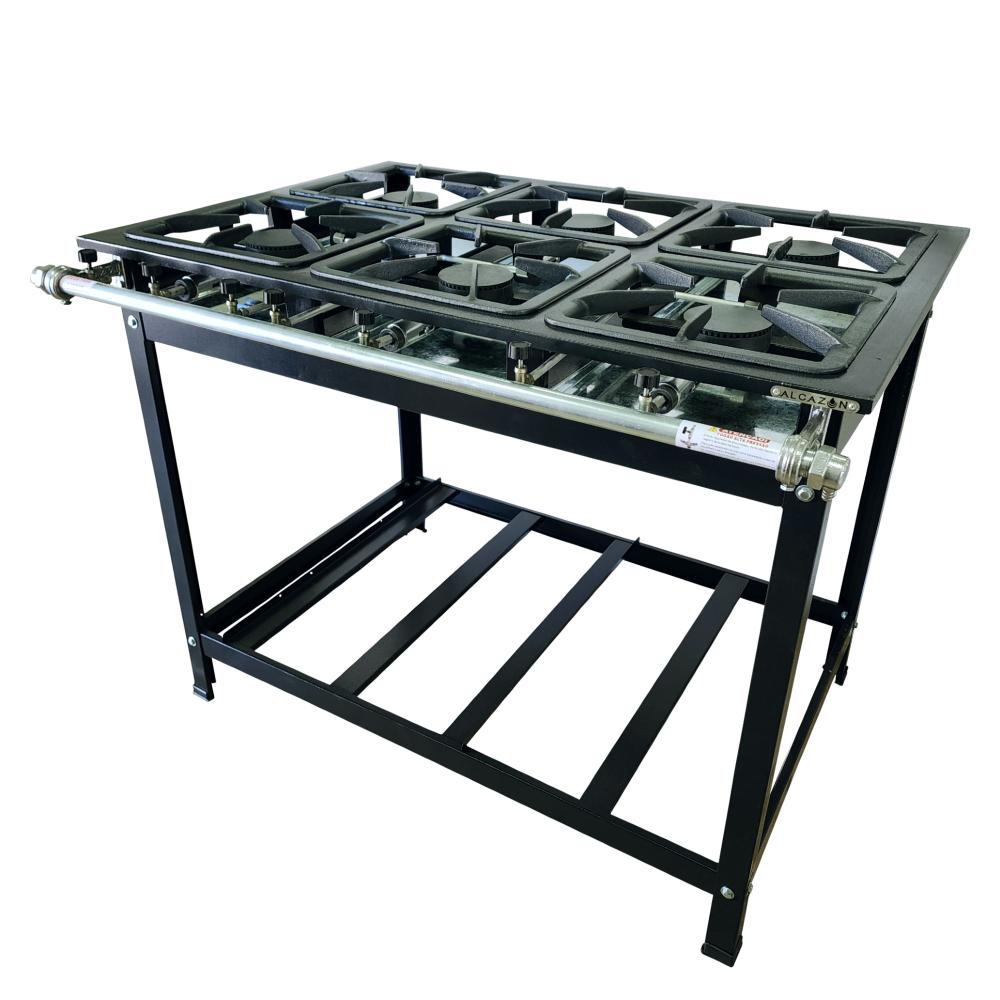 Fogão 6 Bocas Alcazon Alta Pressão Preto – N/a – Acz-010