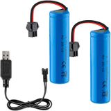 Bateria De Íon De Lítio Recarregável 1200mah 3,7v Com Carregador Usb