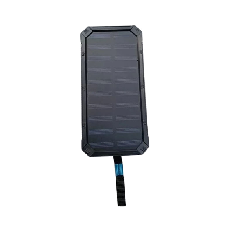 Carregador Portátil, Banco De Energia Solar De 20.000 Mah Com Bússola