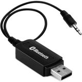 Receptor Bluetooth Usb Para P2, Entrada Auxiliar, Som De Carro C/ Cabo P2