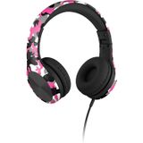 Novo! Lilgadgets Connect+ Pro Kids Premium Volume Limited Fones De Ouvido Com Shareport E Microfone Inline (crianças) - Camo Rosa