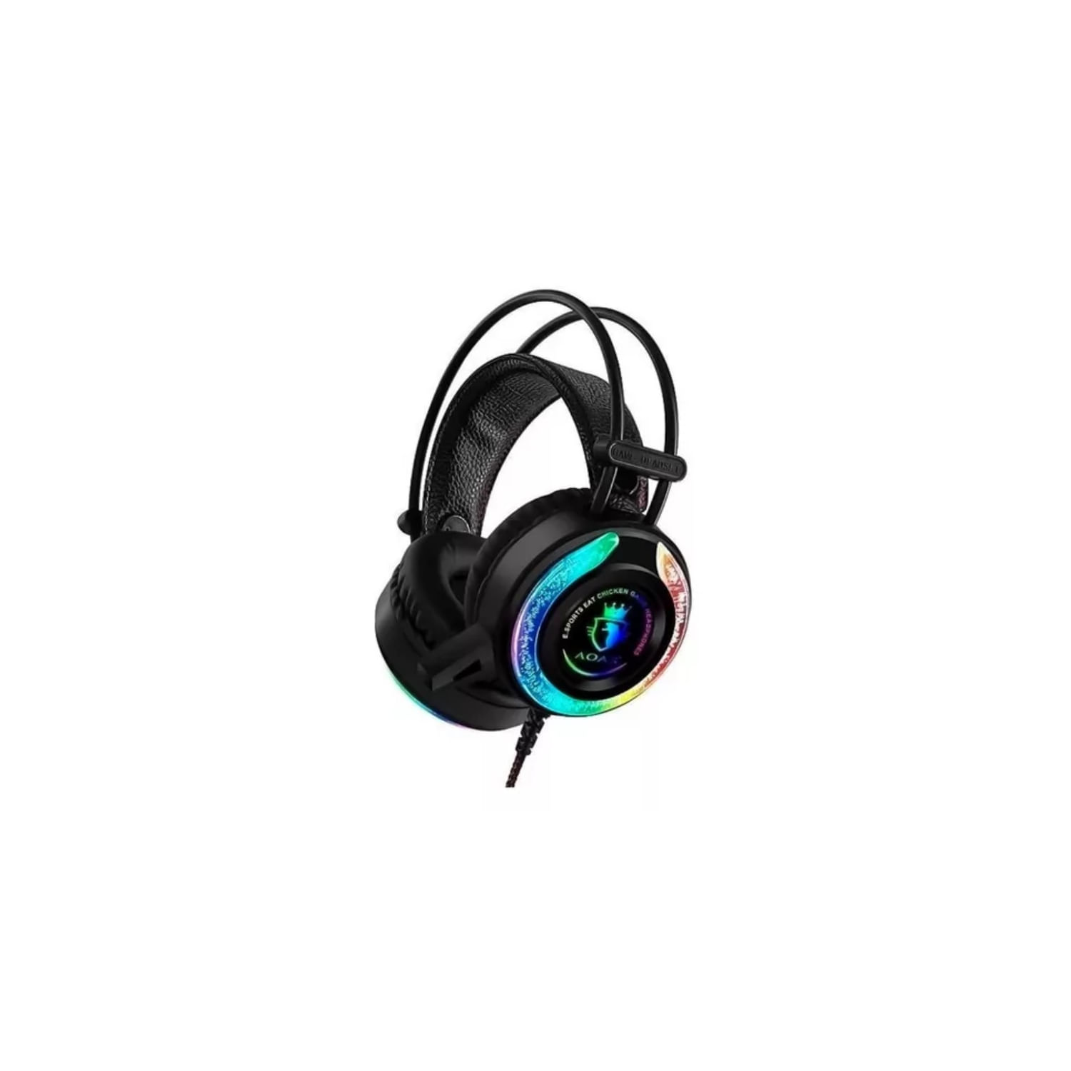 Fone De Ouvido Para Jogos Com Microfone, Luzes Rgb, Alto-falante De 50 Mm