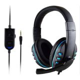 Fone De Ouvido Para Jogos Montado Na Cabeça Com Fio Grande Para Ps4