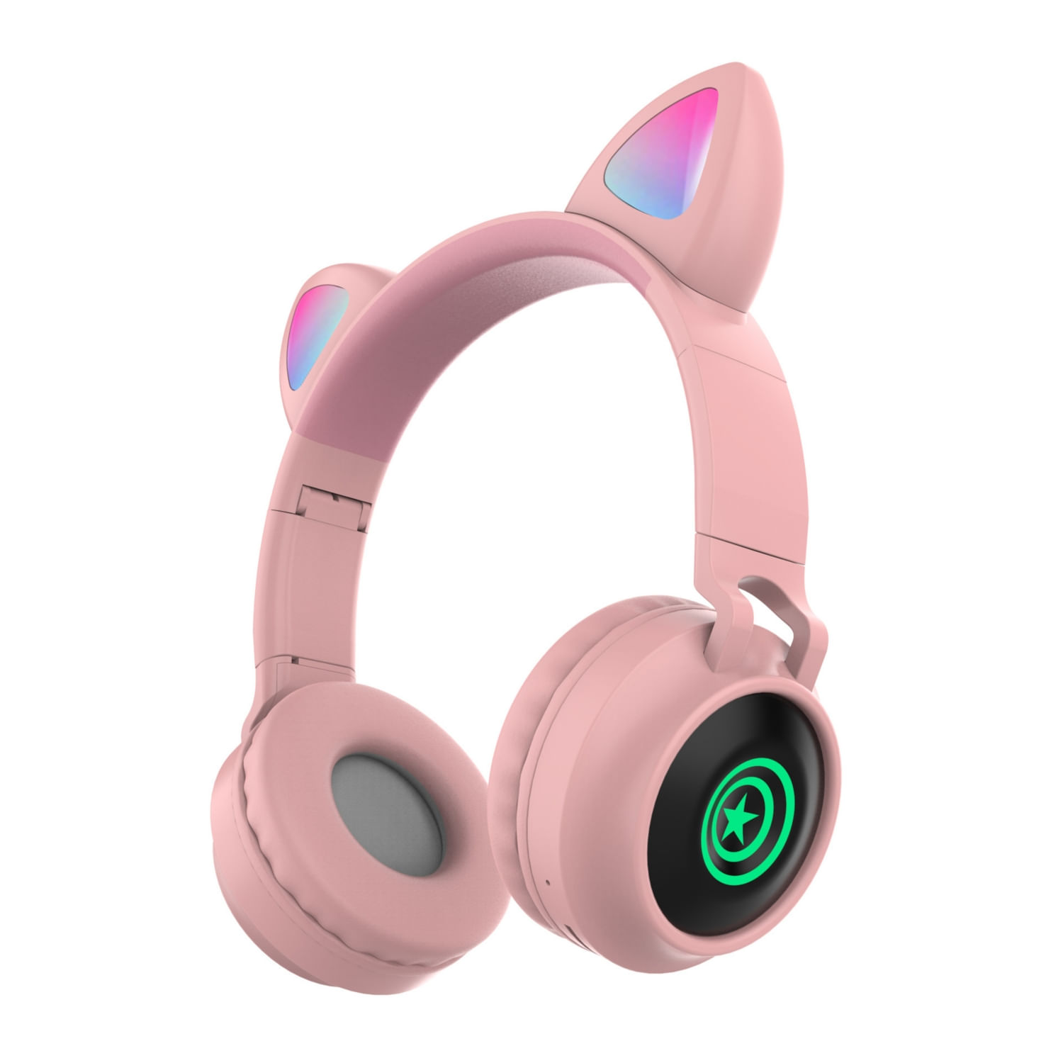 Fones De Ouvido Bluetooth Cat Pink Wireless Para Meninas