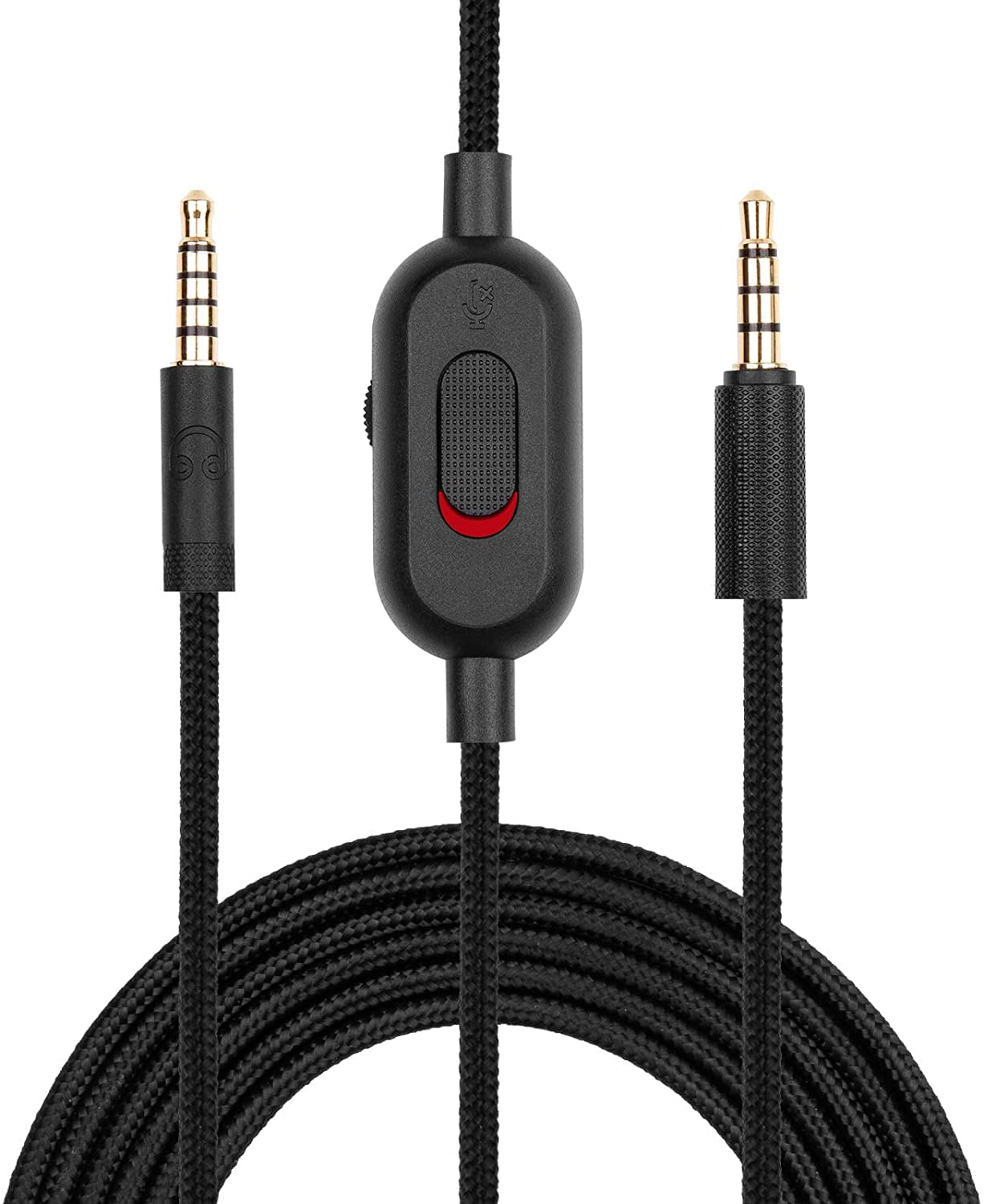 G433 Cabo 2.0m Aux Cord Substituição Para Logitech G433 / G233 / G Pro/g Pro X Gaming Headset Com Inline Mute E Controle De Volume No Ps5 /