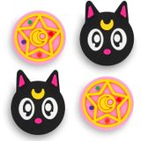 Owngen Cute Thumb Grip Caps Para Nintendo Switch/lite, Kawaii Magic Moon Joy-stick Button Stick Capa 3d Analog Ergonomic Cap Para Ns Controller Joy-c