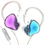 Monitores Intra-auriculares Kz Edc Hifi Stereo Stage/studio Iem Com Microfone Azul