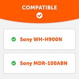 Wc Earpads Grossos Para Sony Wh-900n E Mdr-100abn Fone De Ouvido