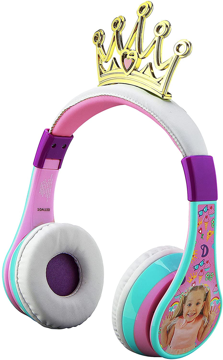 Ekids Love Diana Kids Fones De Ouvido Bluetooth Fones De Ouvido Sem Fio Com Microfone Inclui Cabo Aux Volume Reduzido Crianças Fones De Ou