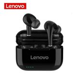 Fones de Ouvido Sem Fio Lenovo LP1S TWS, com Bluetooth 5.0, à Prova d'Água, Esportivos - Preto