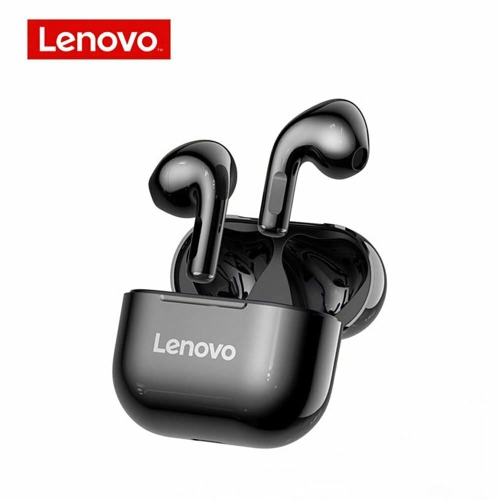 Fone De Ouvido Lenovo Lp40 Sem Fio Preto