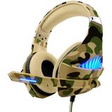 Fone De Ouvido Para Jogos Para Ps4 Ps5 Xbox One Controller Switch Pc Com Cancelamento De Ruído Over-ear Stereo Bass Surround Som -camo