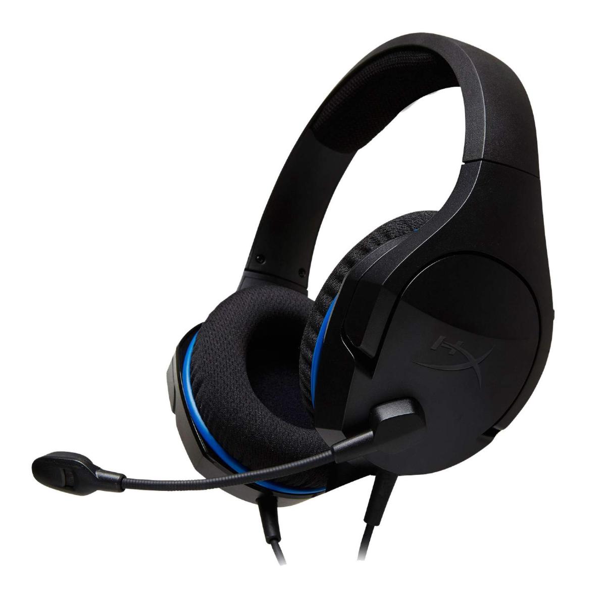 HyperX Cloud Stinger Core - Fone de ouvido para PlayStation 4 e PlayStation 5, Fone de ouvido com fio over-ear com microfone, cancelamento de ruído p