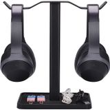 Super Estável Neetto Dual Fones De Ouvido Stand For Desk Liga De Alumínio &amp; Metal Gaming Headsets Holder Hanger Para Sennheiser Sony Au