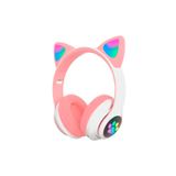 Fones De Ouvido Sem Fio Cats B39 Rosa Bluetooth + Mp3