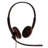 Fone De Ouvido C/microfone Headset Preto E Vermelho