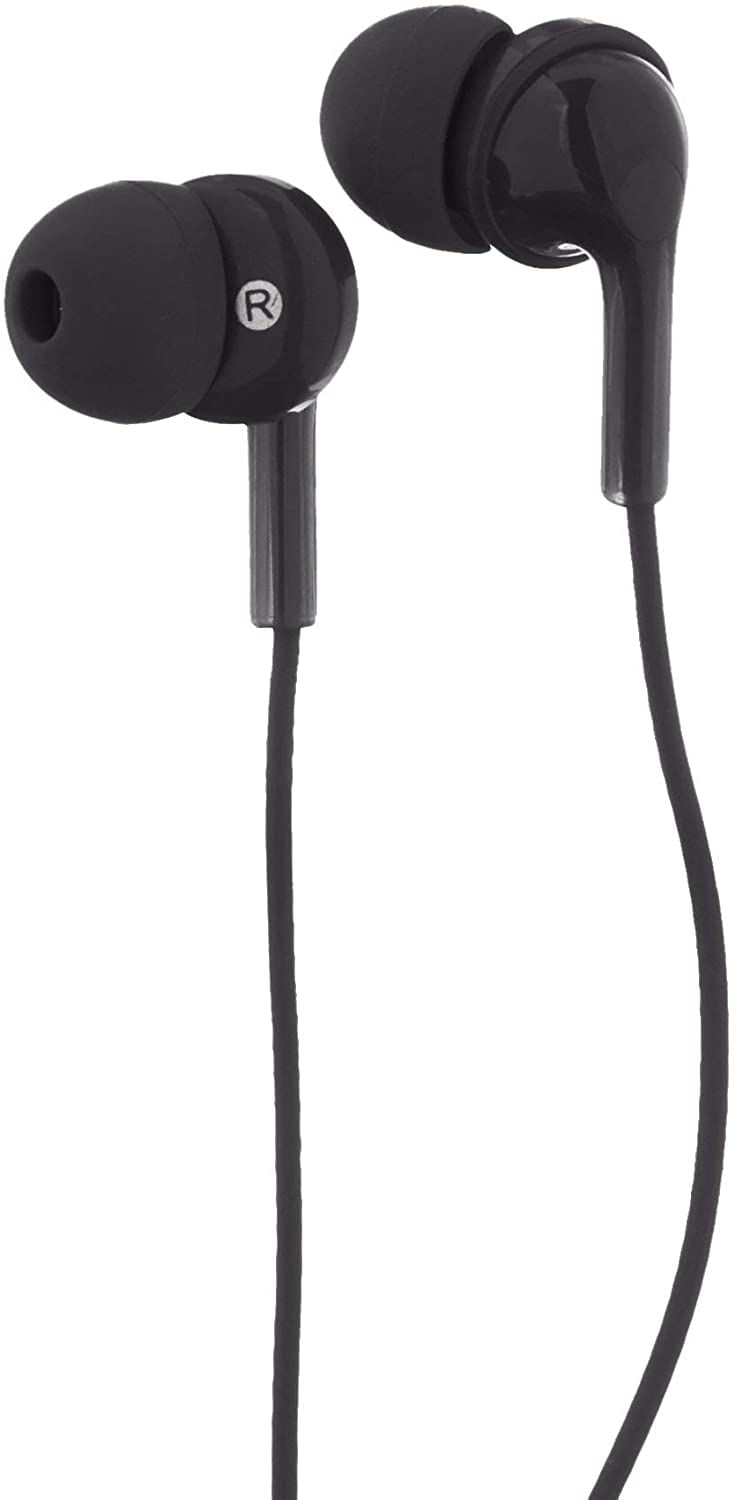 Amazon Basics In-ear Fones De Ouvido Com Fio Fones De Ouvido Com Microfone Preto