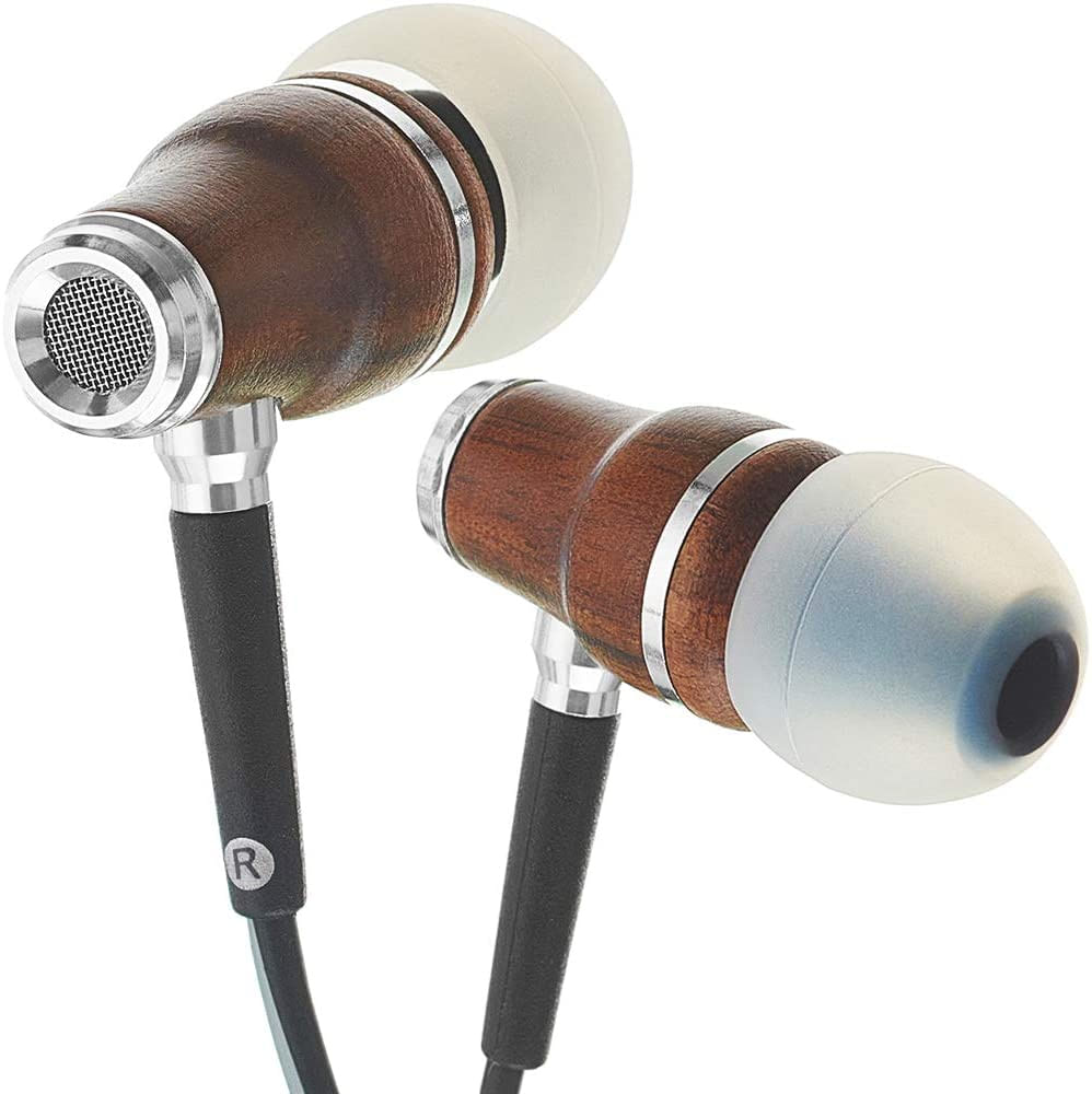 Fones De Ouvido Nrg 3.0 Wood Symphonized Com Fio Fones De Ouvido In Ear Com Microfone Para Computador E Laptop Fones De Ouvido Para Androi