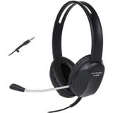 Cyber Acoustics 3.5mm Stereo Headset Com Fones De Ouvido E Microfone De Cancelamento De Ruído Para Pcs Tablets E Celulares No Escritório S