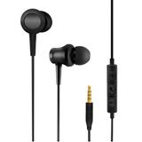 Fone De Ouvido Com Fio 1hora 3.5mm Intra-auricular Preto