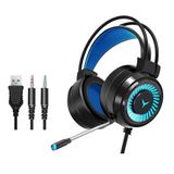 Fone De Ouvido Para Jogos G58 De 7,1 Canais Com Fio E 7 Luzes Coloridas