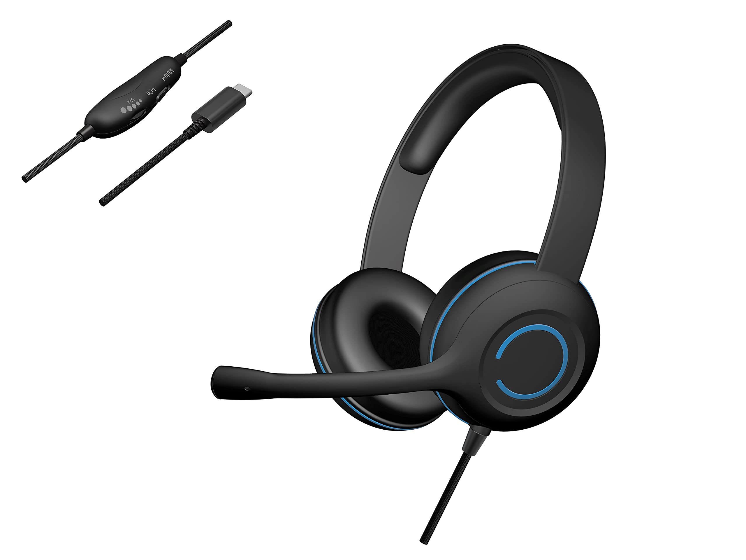 Cyber Acoustics Stereo Usb-c Headset (ac-5014) Para Pc E Maçã