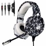 Fones De Ouvido Gamer Onikuma K5 Com Cancelamento De Ruído - Camo Grey