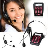 Telefone Com Fio Agptek Com Fone De Ouvido E Dialpad Para O Home Center Office - Cancelamento De Ruído