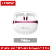 Fone De Ouvido Sem Fio Lenovo Lp11 Pro, Branco