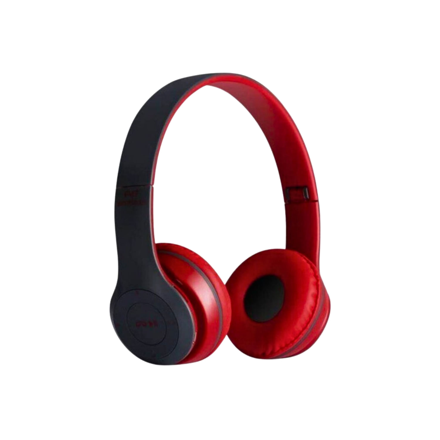 Fones De Ouvido Bluetooth P47 Com Rádio Mp3 E Microfone Vermelho