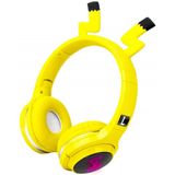 Fones De Ouvido Bluetooth Sem Fio Para Crianças Fones De Ouvido Over-ear Bonitos Pikachu Com Microfone Embutido Fone De Ouvido Sem Fio E C