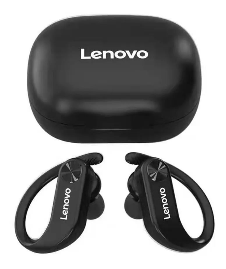 Fone De Ouvido Lenovo Lp7 Tws Esportes Sem Fio Preto