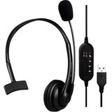 Headset Office Fortrek Fk731a Usb Preto