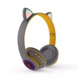Cat Ear Headphone Led Ct-66 Cor Amarelo